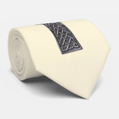 Keltisches Kreuz - Silber Krawatte (Gerollt)