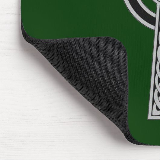 Keltisches Kreuz - Silber Mousepad (Ecke)