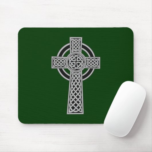 Keltisches Kreuz - Silber Mousepad (Mit Mouse)