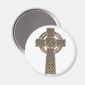 Keltisches Kreuz - Stein Magnet (Vorderseite/Rückseite)