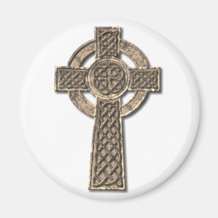 Keltisches Kreuz - Stein Magnet
