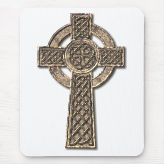 Keltisches Kreuz - Stein Mousepad (Vorne)