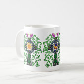Keltisches Kreuz, Sun und Phoenix Kaffeetasse (Vorderseite Links)