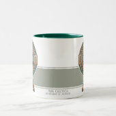 Keltisches Kreuz-Tasse Zweifarbige Tasse (Mittel)