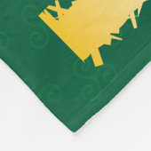 Keltisches Kreuz und Knoten Buchstaben A Monogramm Fleecedecke (Ecke)