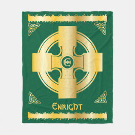 Keltisches Kreuz und Knoten Buchstaben E Monogramm Fleecedecke