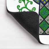 Keltisches Kreuz und Reben Mousepad (Ecke)