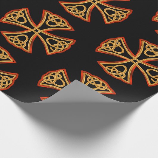 Keltisches Kreuzpapier Geschenkpapier (Ecke)