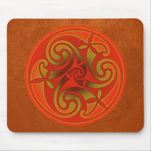 Keltisches Kunst-Spiraldesign-Mauspad Mousepad