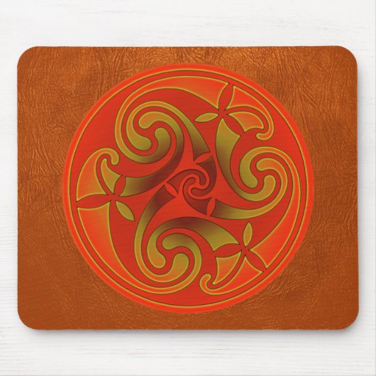 Keltisches Kunst-Spiraldesign-Mauspad Mousepad (Vorne)