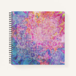 Keltisches Labyrinth - Spiral-Quadrat-Notizbuch Notizblock