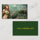 Keltisches Mädchen, Visitenkarte (Vorne/Hinten)