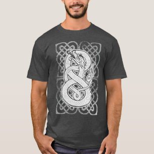 keltisches mittelalterliches Drachenschlangengesch T-Shirt