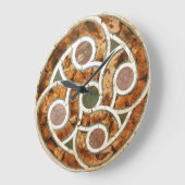 Keltisches Mosaik auf der Acryluhr Große Wanduhr (Winkel)