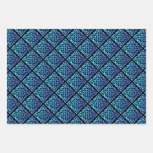 Keltisches Muster 3 Set für Farbpapier Geschenkpapier Set (Vorderseite 3)