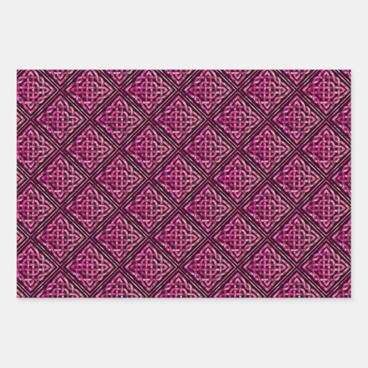 Keltisches Muster 3 Set für Farbpapier Geschenkpapier Set (Vorderseite 2)