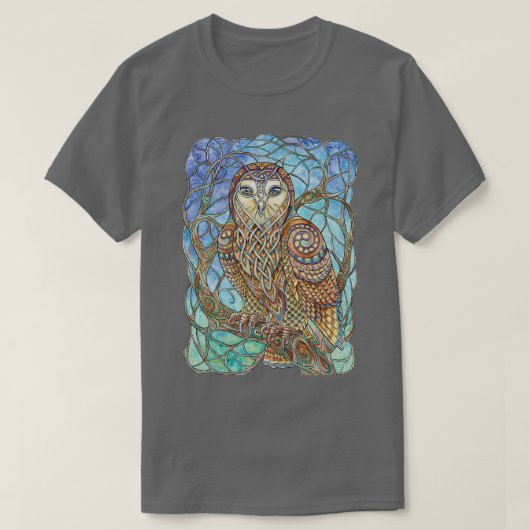 keltisches Owl T-Shirt (Design vorne)
