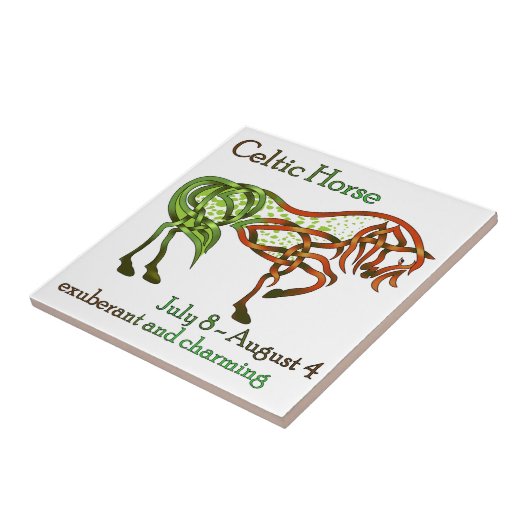 Keltisches Pferd Fliese (Seite)