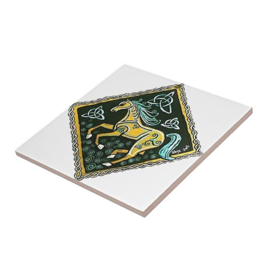 Keltisches Pferd Fliese (Seite)