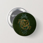 Keltisches Pferd-Knotenwerk - Stein Button (Vorne & Hinten)