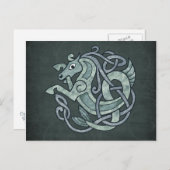 Keltisches Pferd Postkarte (Vorne/Hinten)