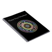 Keltisches Regenbogen-Tierkreis-Mandala-Notizbuch Notizblock (Rechte Seite)