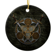 Keltisches Schild und Schwerter