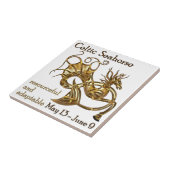 Keltisches Seepferd Fliese (Seite)