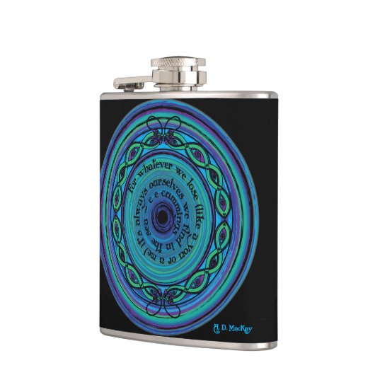 Keltisches Seeschlangen Flachmann (Links)