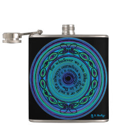 Keltisches Seeschlangen Flachmann