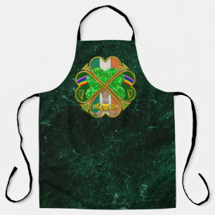 Keltisches Shamrock-Erbe-Symbol Irisch Inspiriert Schürze