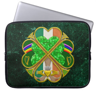 Keltisches Shamrock-Erbesymbol Irisch Inspiriert Laptopschutzhülle