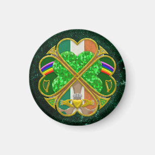Keltisches Shamrock-Erbesymbol Irisch Inspiriert Magnet