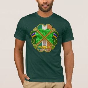 Keltisches Shamrock-Erbesymbol Irisch Inspiriert T-Shirt