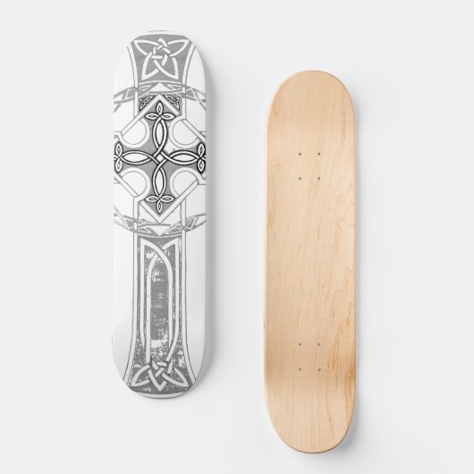 Keltisches Suche-"Kreuz-" Brett Skateboard (Vorderseite)