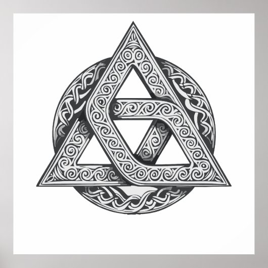 Keltisches Symbol, Trinity-Knoten Poster (Vorne)