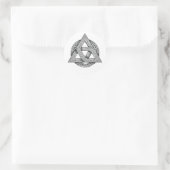 Keltisches Symbol, Trinity-Knoten Runder Aufkleber (Tasche)
