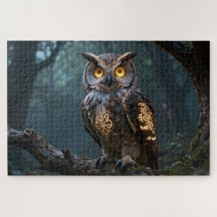 Keltisches Tier des Geistes Eule Puzzle