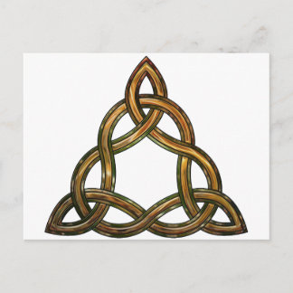 keltisches triquetra postkarte