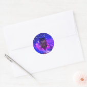 Keltisches Uhuniversum Runder Aufkleber (Umschlag)