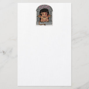 Keltisches Wasserspeierbriefpapier Briefpapier