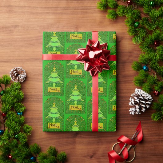 Keltisches Weihnachten Geschenkpapier (Feiertagsgeschenk)