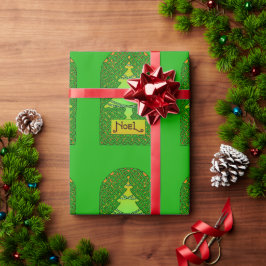 Keltisches Weihnachtsbaumwrapping-Papier Geschenkpapier