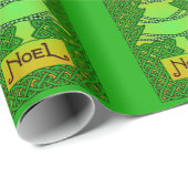 Keltisches Weihnachtsbaumwrapping-Papier Geschenkpapier (Rolleneckpunkt)