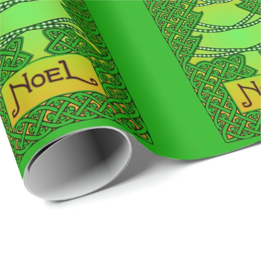Keltisches Weihnachtsbaumwrapping-Papier Geschenkpapier (Rolleneckpunkt)
