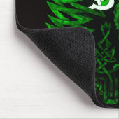 Keltisches Wolf-/Mondgrün Mousepad (Ecke)