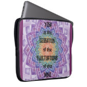 Keltisches Yoga Sutra Laptopschutzhülle (Vorne Rechts)