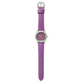 KELTISCHKNOTEN BLUME PINK LILA AMETHYST GEMS ARMBANDUHR (Flach)