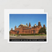 Kelvingrove Kunstgalerie und Museum, Glasgow Postkarte (Vorne/Hinten)