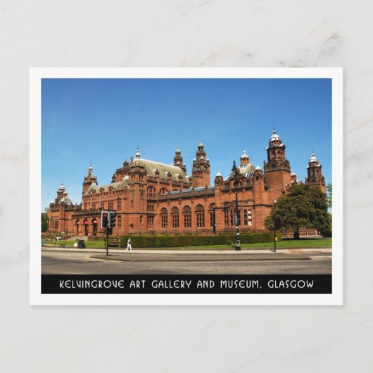 Kelvingrove Kunstgalerie und Museum, Glasgow Postkarte (Vorderseite)